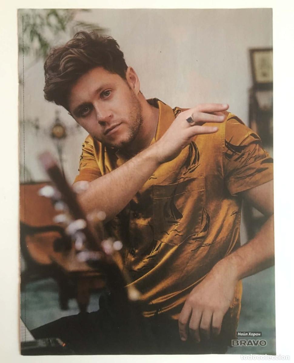 Colecionismo de cartazes: Niall Horan 1D / Halle Bailey Original A4 Double-Sided Poster Bravo Magazine Bulgaria Music Movie
