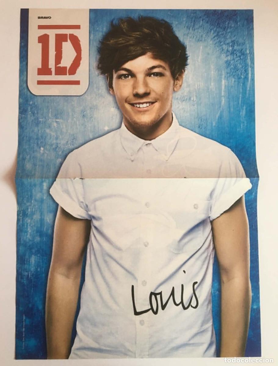 Coleccionismo de carteles: Louis Tomlinson One Direction 1D / Paramore Double-Sided Poster A3 Bravo Magazine Bulgaria Music