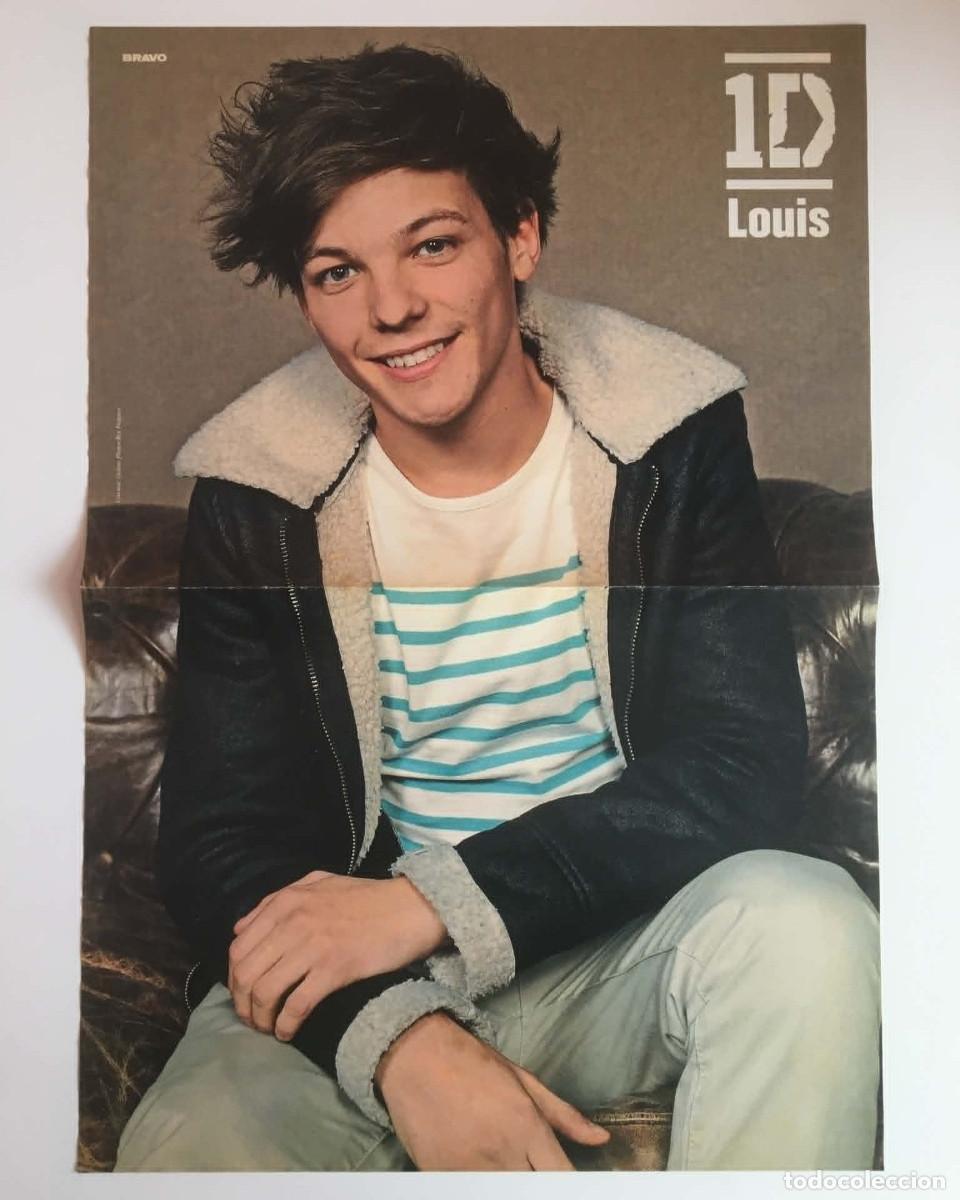 Coleccionismo de carteles: Louis Tomlinson / Liam Payne One Direction 1D Double-Sided Poster A3 Bravo Magazine Bulgaria Music