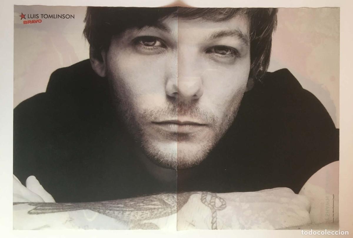 Coleccionismo de carteles: Louis Tomlinson / Shawn Mendes & Camila Cabello Double-Sided Poster A3 Bravo Magasine Bulgaria Music
