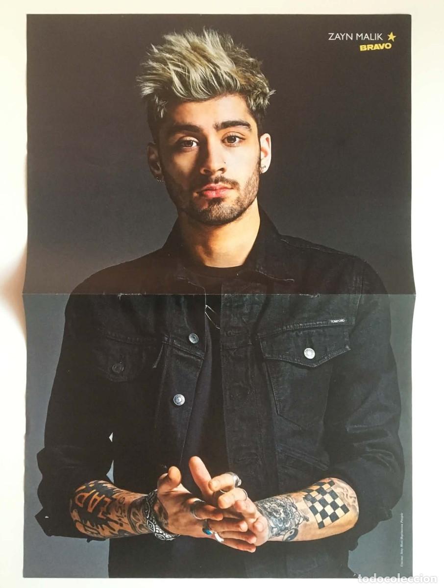 Coleccionismo de carteles: Zayn Malik One Direction 1D / Nina Dobrev Double-Sided Poster A3 Bravo Magazine Bulgaria Music TV