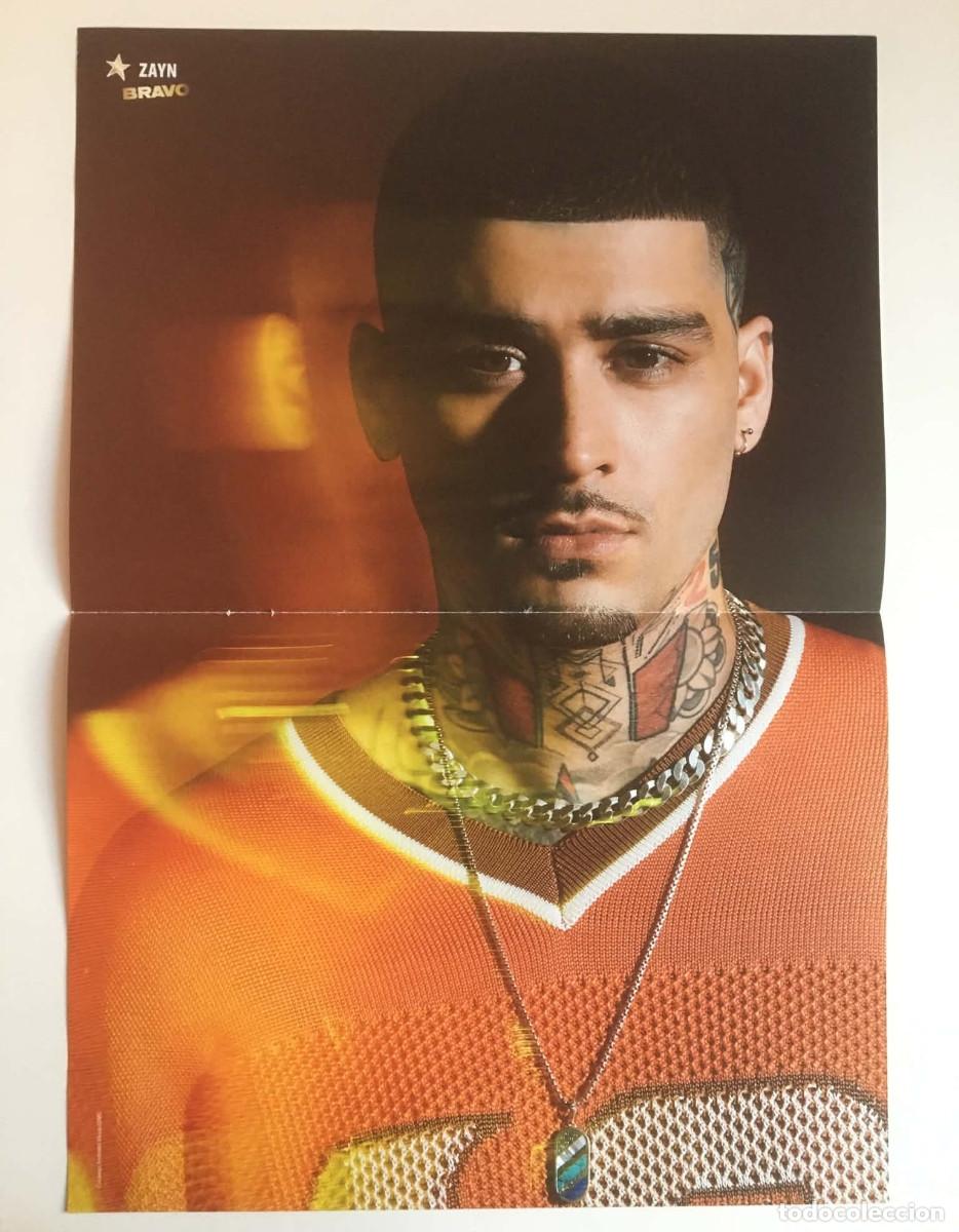 Coleccionismo de carteles: Zayn Malik / Bebe Rexha Collectible Double-Sided Poster A3 Bravo Magazine Bulgaria Music
