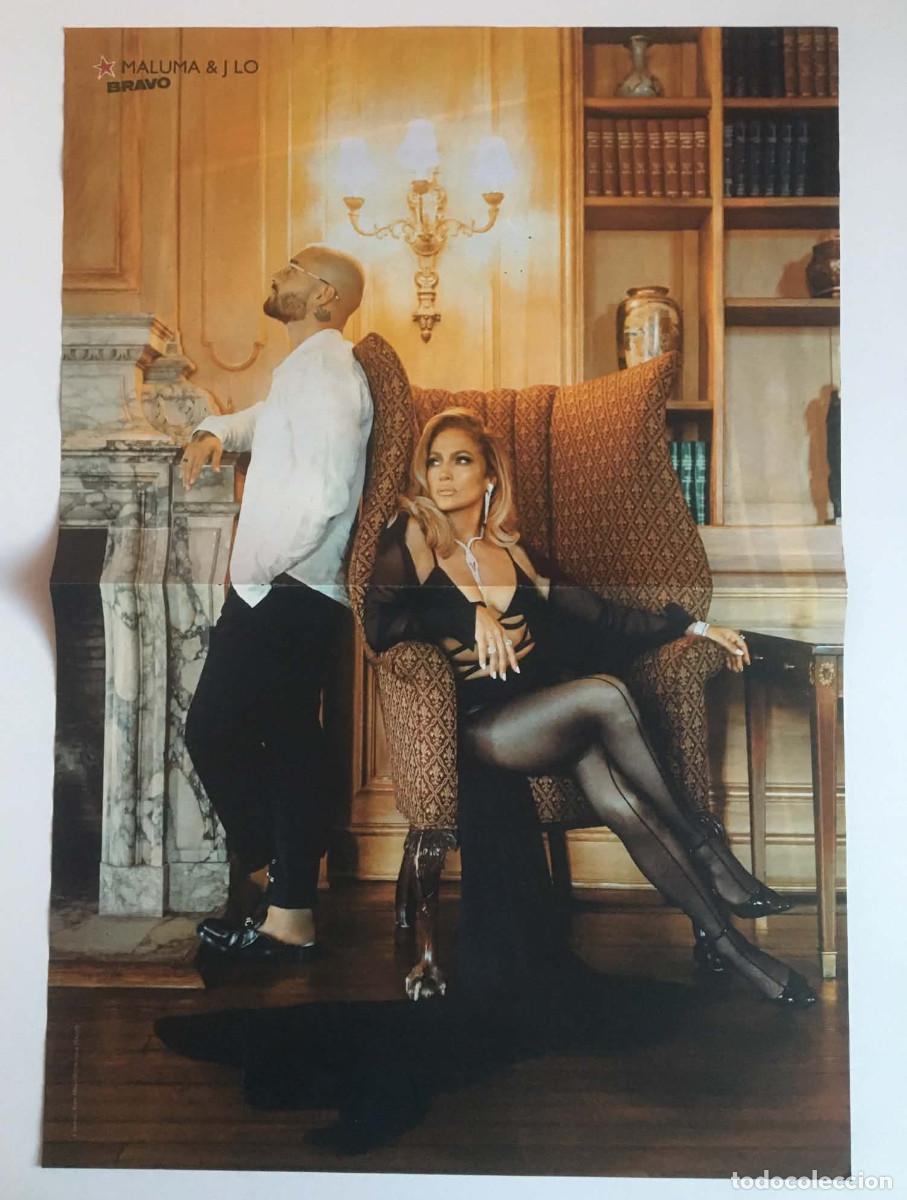 Coleccionismo de carteles: Jennifer Lopez JLo & Maluma / Zayn Malik 1D Double-Sided Poster A3 Bravo Magazine Bulgaria Music
