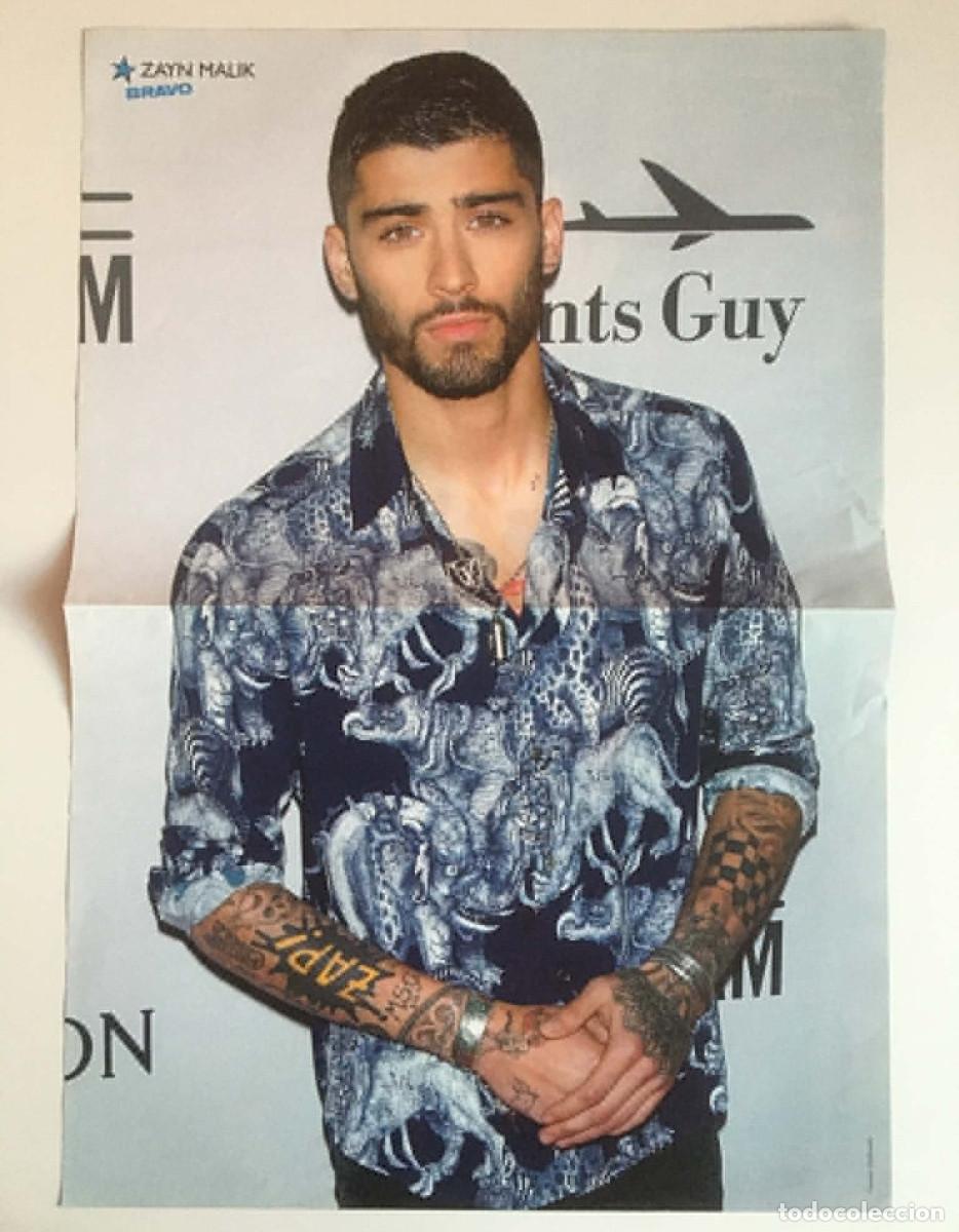 Coleccionismo de carteles: Zayn Malik One Direction 1D / Jacob Sartorius Double-Sided Poster A3 Bravo Magazine Bulgaria Music