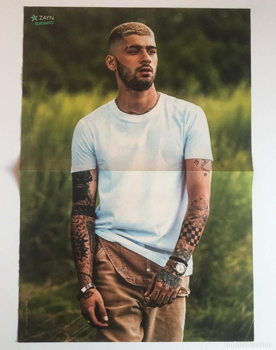 Coleccionismo de carteles: Zayn Malik One Direction 1D / Zara Larsson Double-Sided Poster A3 Bravo Magazine Bulgaria Music