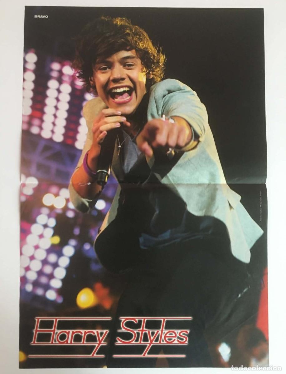 Coleccionismo de carteles: Harry Styles One Direction 1D / Chester Bennington Linkin Park Double-Sided Poster A3 Bravo Bulgaria