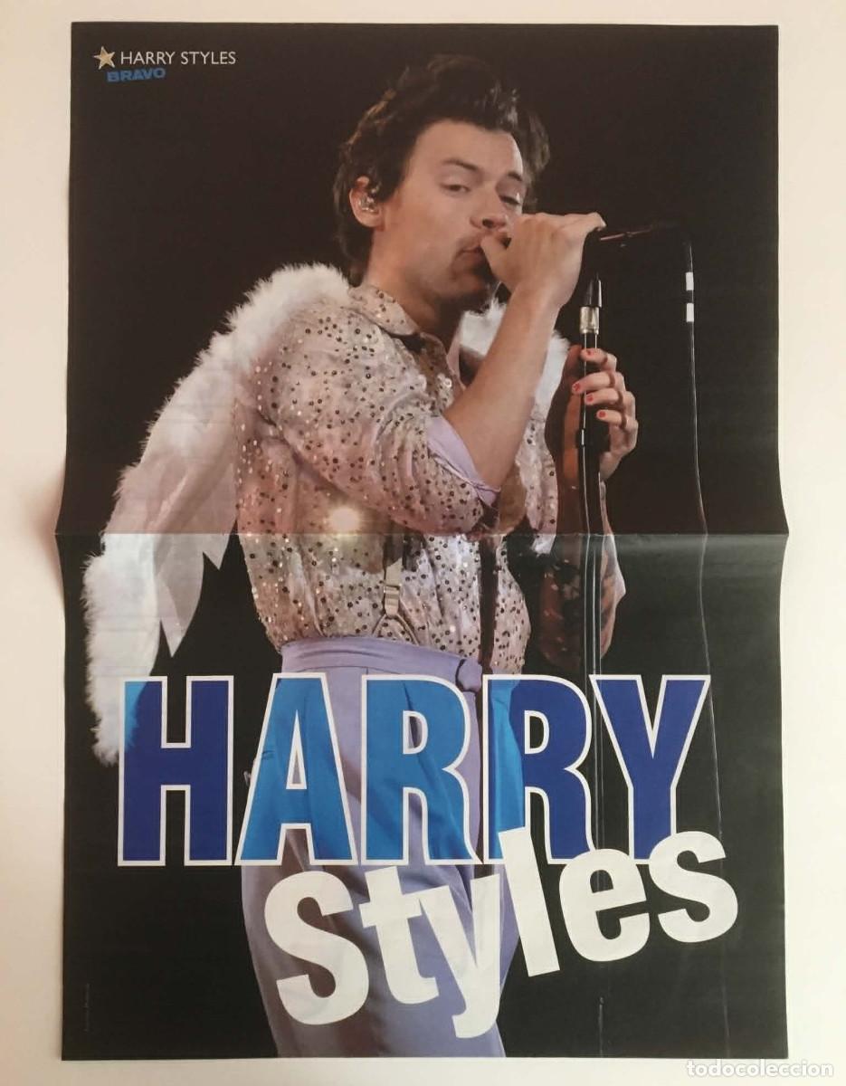Coleccionismo de carteles: Harry Styles Angel Wings / Lili Reinhart Riverdale Double-Sided Poster A3 Bravo Bulgaria Music TV