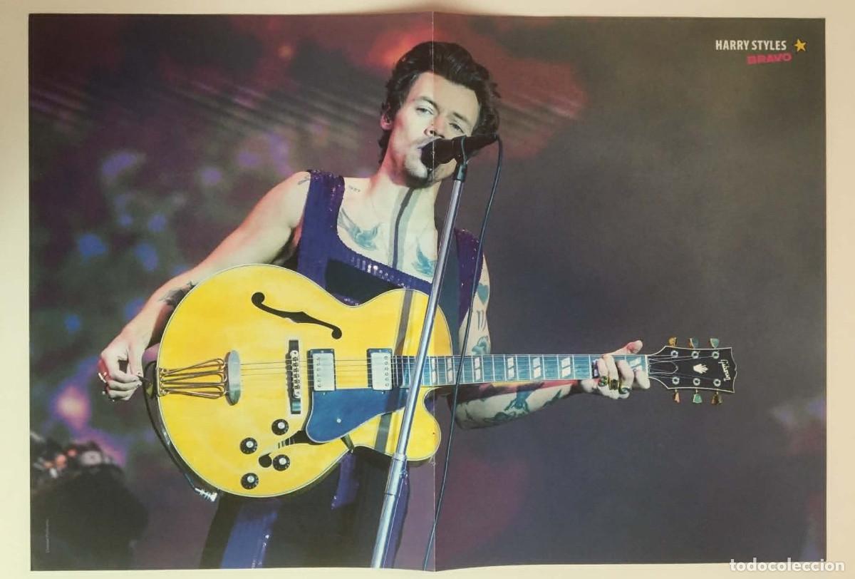 Coleccionismo de carteles: Harry Styles / Maluma Double-Sided Poster A3 Bravo Magazine Bulgaria Music One Direction 1D