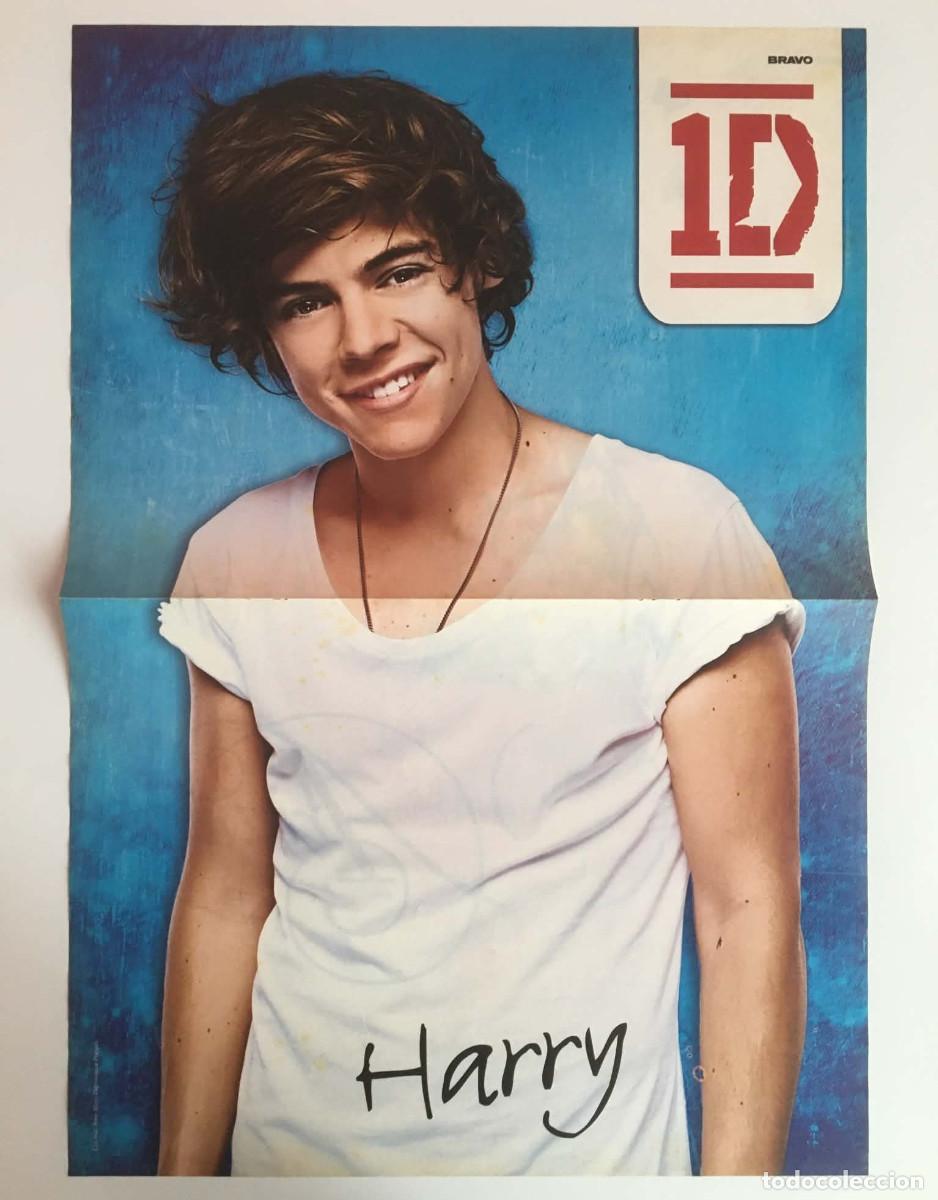 Coleccionismo de carteles: Harry Styles One Direction 1D / Ariana Grande Double-Sided Poster A3 Bravo Magazine Bulgaria Music
