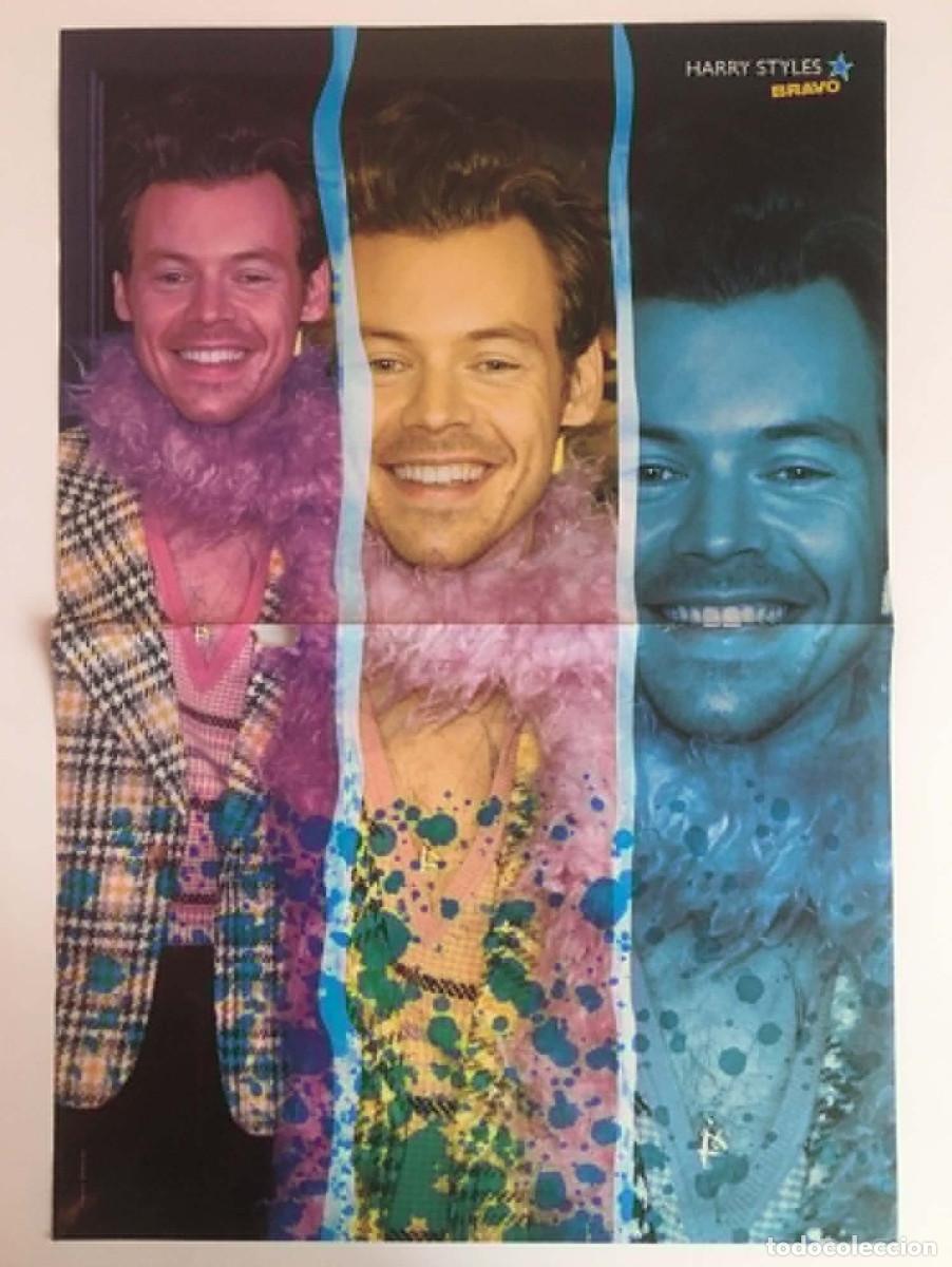 Coleccionismo de carteles: Harry Styles / Why Don't We Double-Sided Poster A3 Bravo Magazine Bulgaria Music One Direction 1D