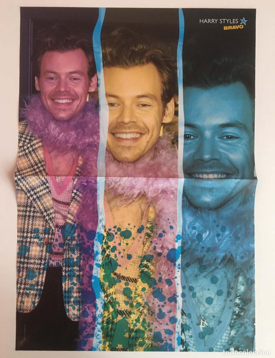 Coleccionismo de carteles: Harry Styles / Why Don't We Double-Sided Poster A3 Bravo Magazine Bulgaria Music One Direction 1D