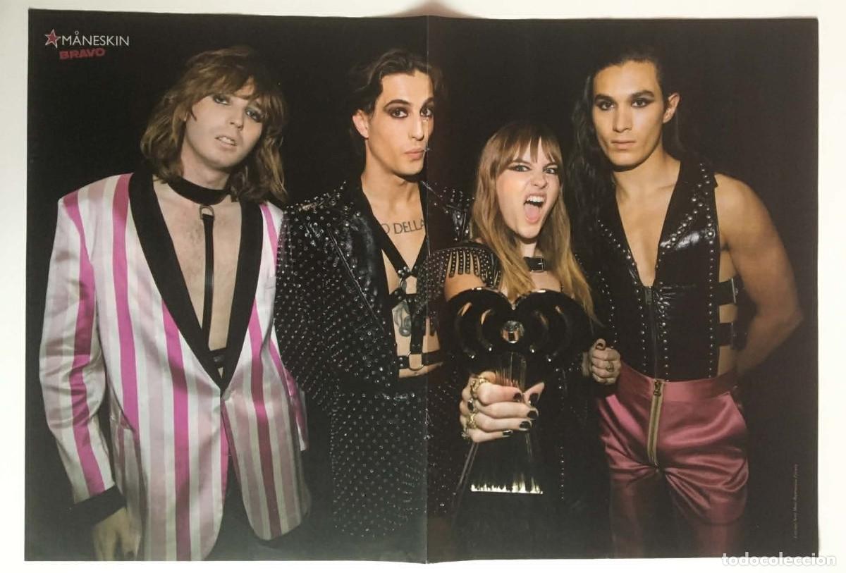 Coleccionismo de carteles: Maneskin / Thor Love and Thunder Marvel Double-Sided Poster A3 Bravo Magazine Bulgaria Music Movie