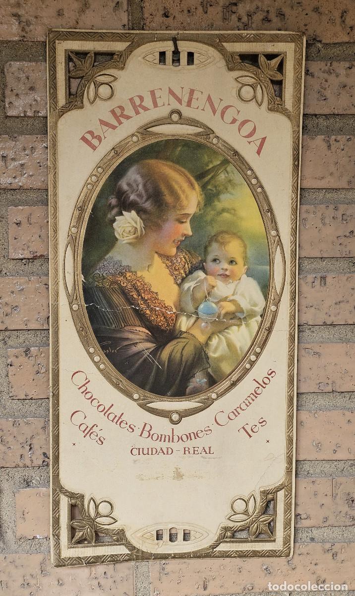 Sammeln von Plakaten: CARTEL PUBLICITARIO ANTIGUO DE CHOCOLATES BARRENENGOA DE CIUDAD REAL