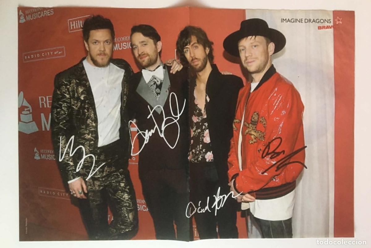 Coleccionismo de carteles: Imagine Dragons / Baby Ariel Double-Sided Poster A3 Bravo Magazine Bulgaria Music