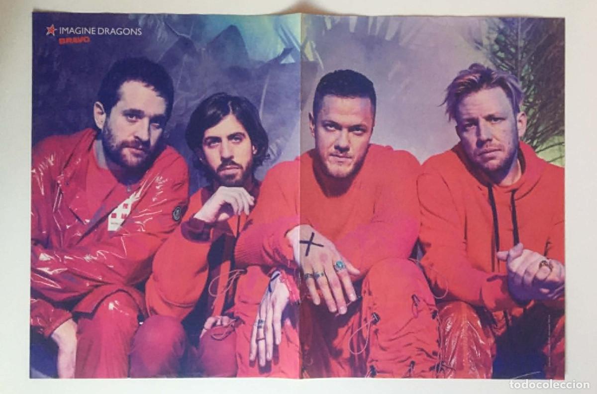 Coleccionismo de carteles: Imagine Dragons / Billie Eilish Double-Sided Poster A3 Bravo Magazine Bulgaria Music