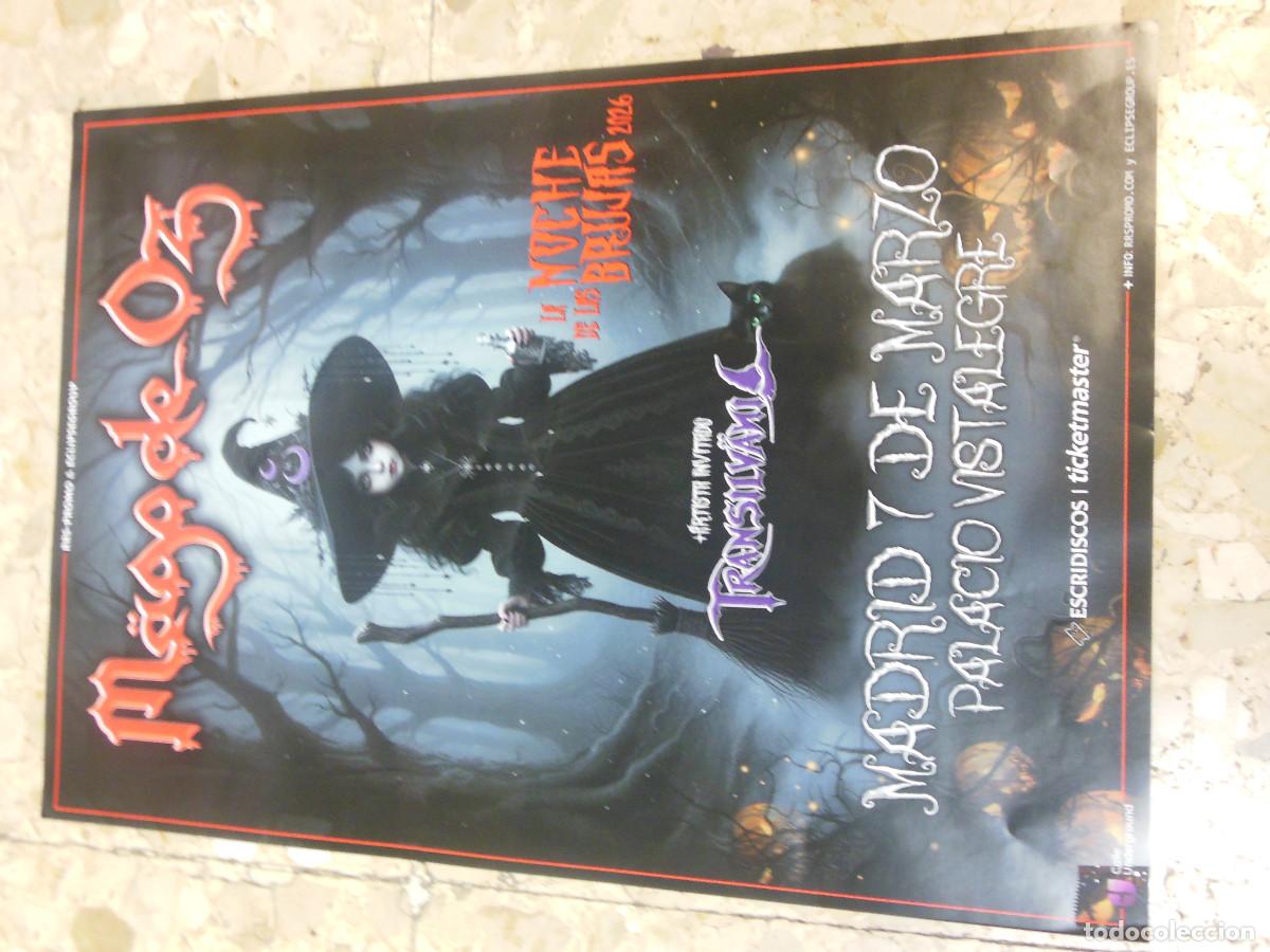 Coleccionismo de carteles: CARTEL MAGO DE OZ LA NOCHE DE LAS BRUJAS 2026 + TRANSILVANIA POSTER MUSICA MADRID