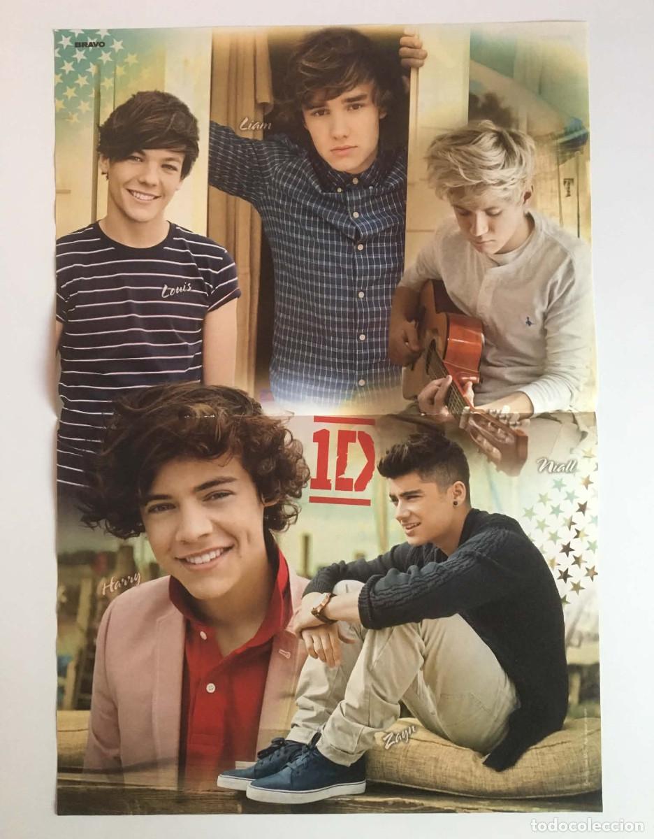 Coleccionismo de carteles: One Direction / Shakira Double-Sided Poster A3 Bravo Magazine Bulgaria Music