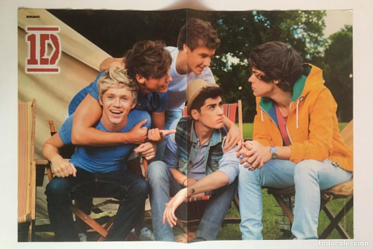 Coleccionismo de carteles: One Direction / Mona Nedeva Double-Sided Poster A3 Bravo Magazine Bulgaria Music
