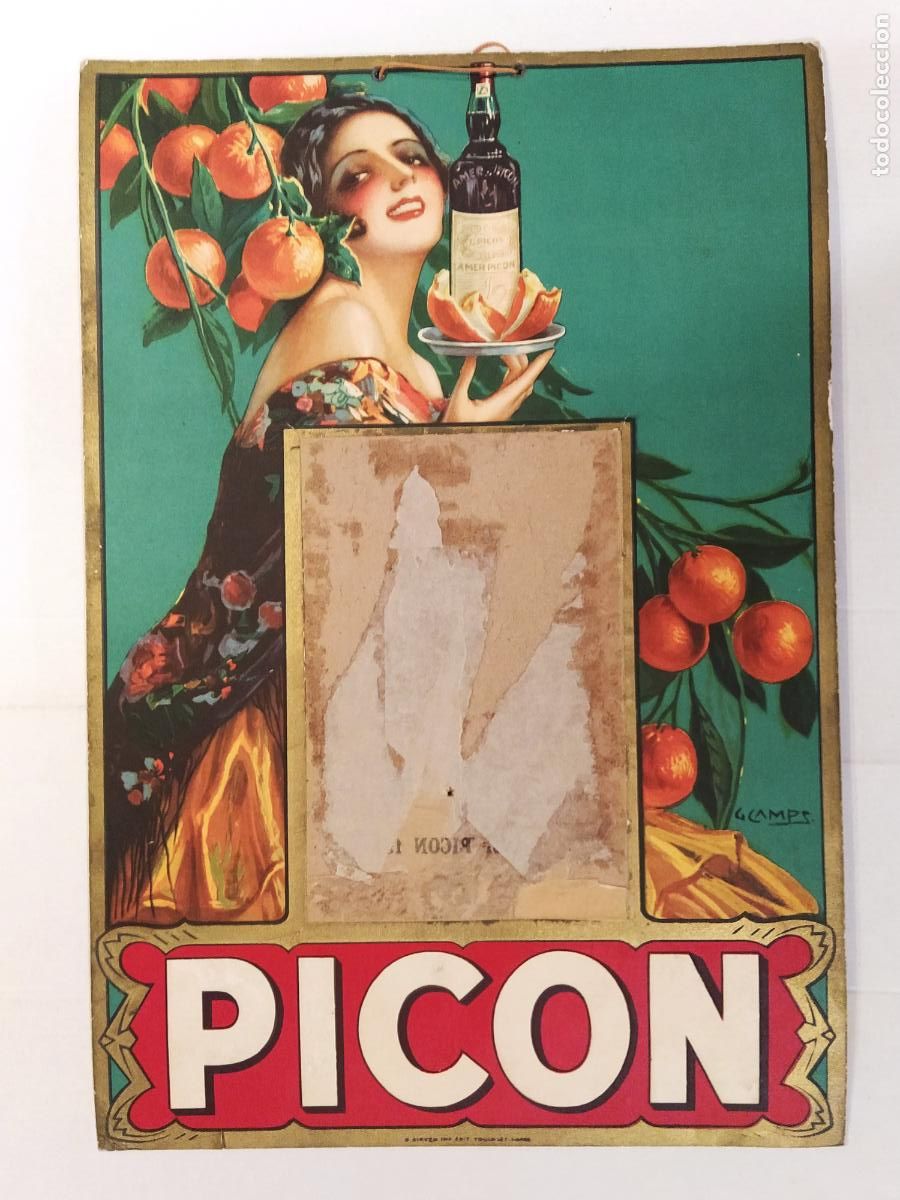 Coleccionismo de carteles: GASPAR CAMPS - PICON - CARTEL ANTIGUO - PUBLICIDAD - ORIGINAL -VER FOTOS