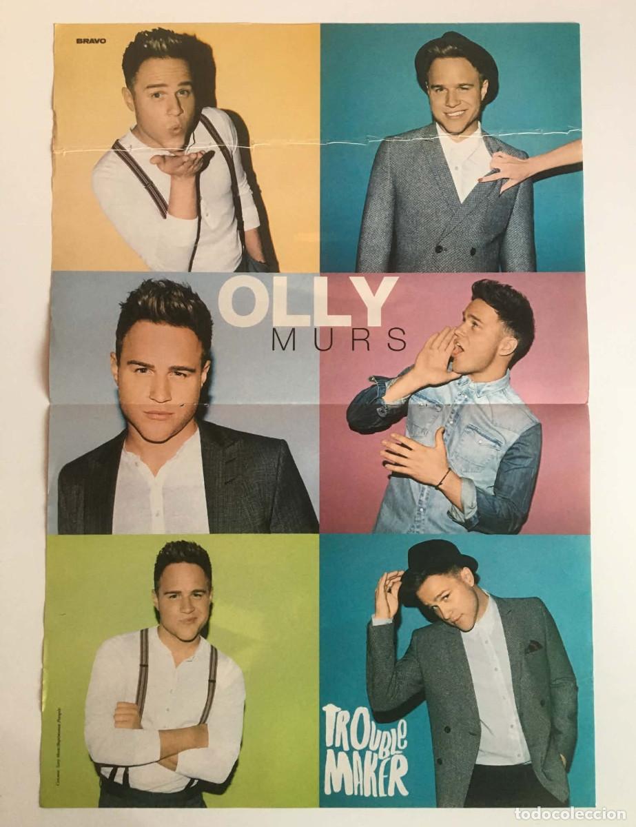 Sammeln von Plakaten: Olly Murs Troublemaker / Big Time Rush Double-Sided A3 Poster Bravo Magazine Bulgaria Music