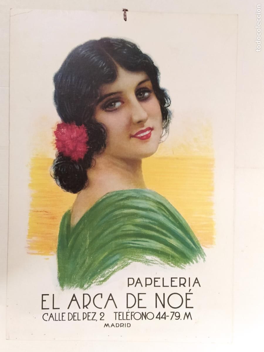 Sammeln von Plakaten: MADRID - PAPELERIA EL ARCA DE NOE - CARTEL ANTIGUO - PUBLICIDAD - ORIGINAL -VER FOTOS