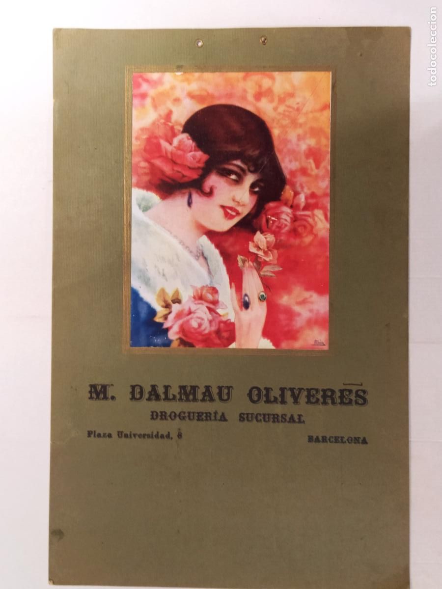 Sammeln von Plakaten: BARCELONA - M. DALMAU OLIVERES - DROGUERIA SUCURSAL - ILUSTRA MIR - CARTEL ANTIGUO -VER FOTOS