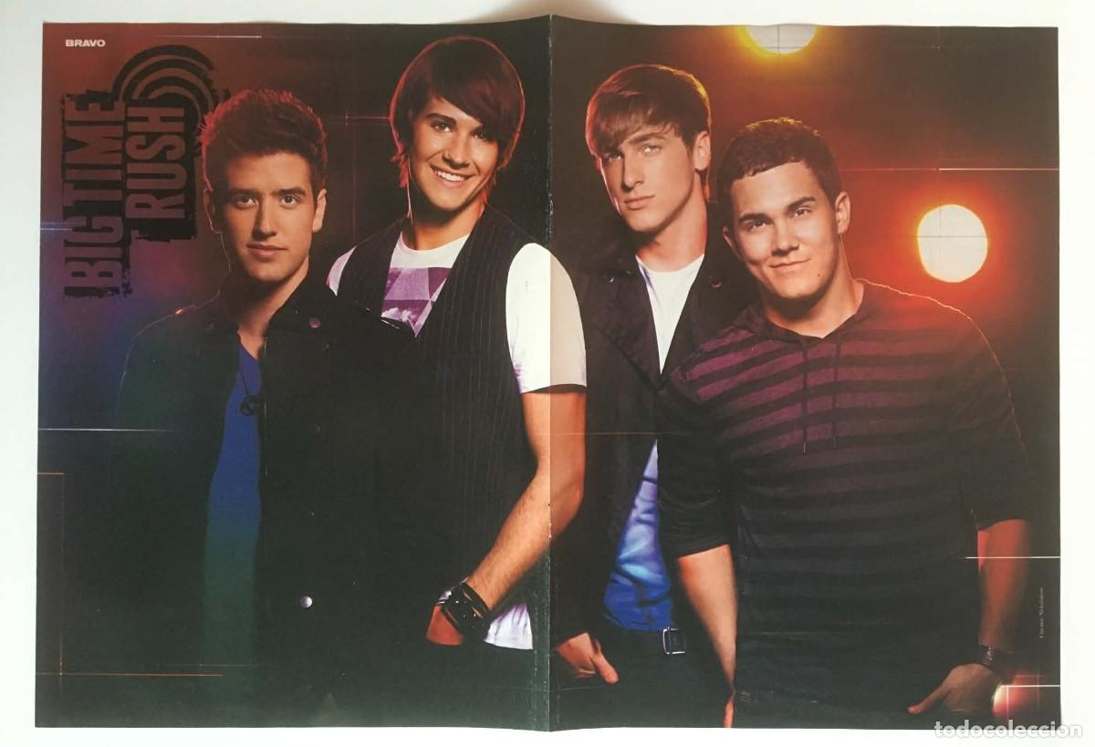 Coleccionismo de carteles: Big Time Rush / Victoria Justice Victorious Double-Sided Poster A3 Bravo Magazine Bulgaria Music TV