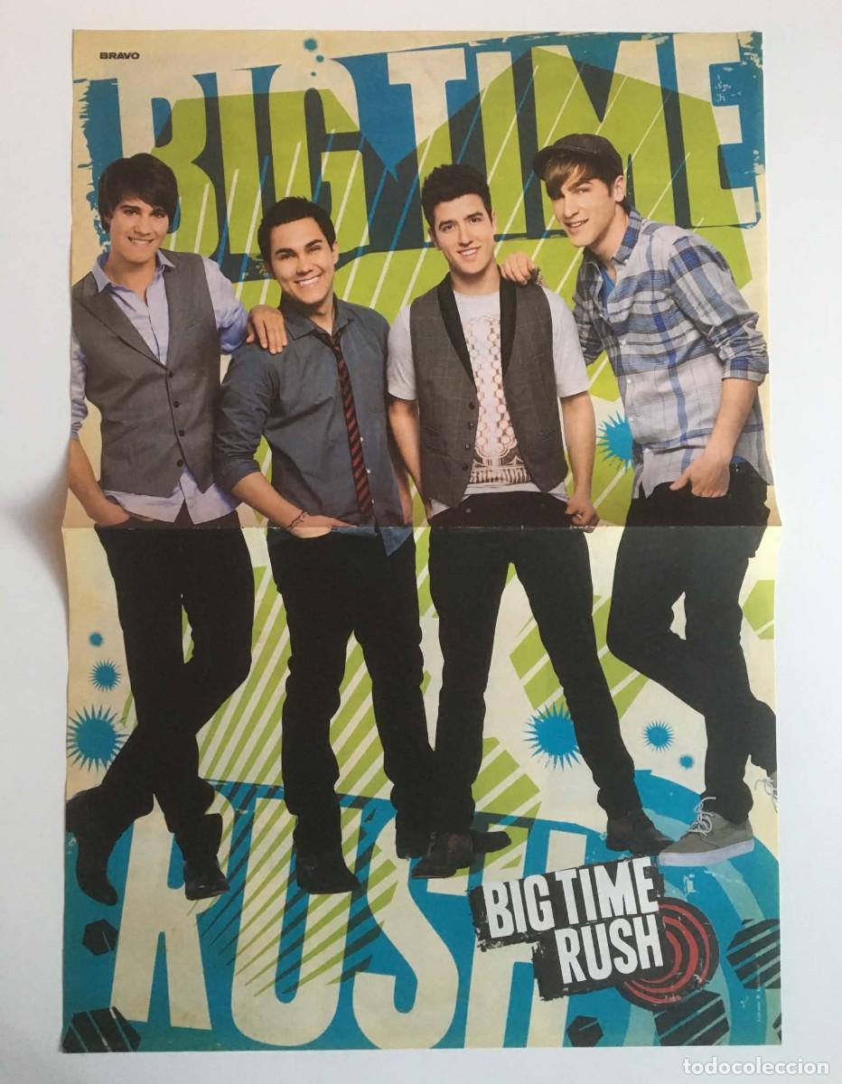 Sammeln von Plakaten: Big Time Rush / Glee TV Show Double-Sided Poster - Bravo Magazine Bulgaria Music