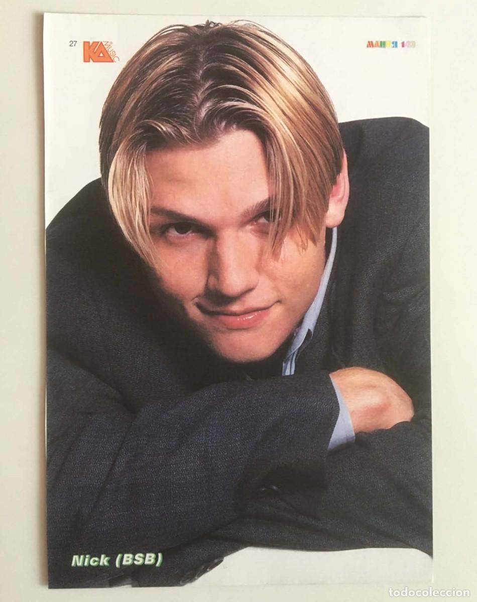 Coleccionismo de carteles: Nick Carter Backstreet Boys / Korn Double-Sided Mini Poster A5 - Mania Magazine Bulgaria Music