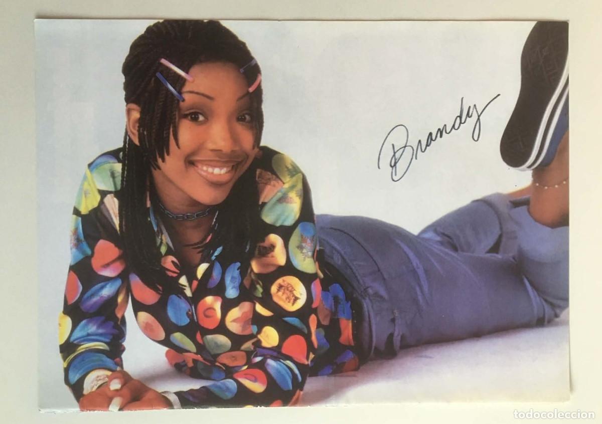 Coleccionismo de carteles: Brandy / Backstreet Boys Double-Sided Poster A4 - Mix Magazine Bulgaria Music