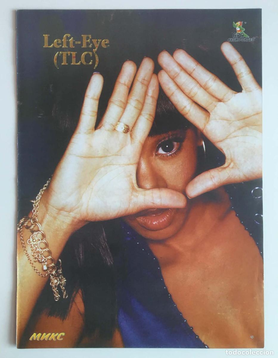 Coleccionismo de carteles: Left-Eye TLC / Brian Littrell Backstreet Boys Double-Sided Poster A4 &ndash; Mix Magazine Bulgaria Music