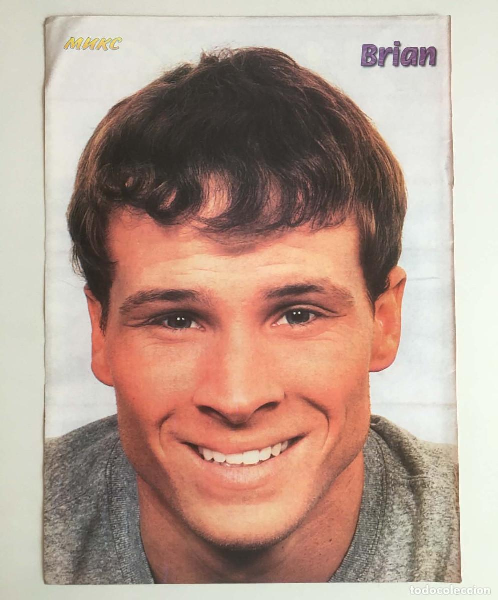 Coleccionismo de carteles: Brian Littrell Backstreet Boys Vintage Poster A4 - Mix Magazine Bulgaria Music