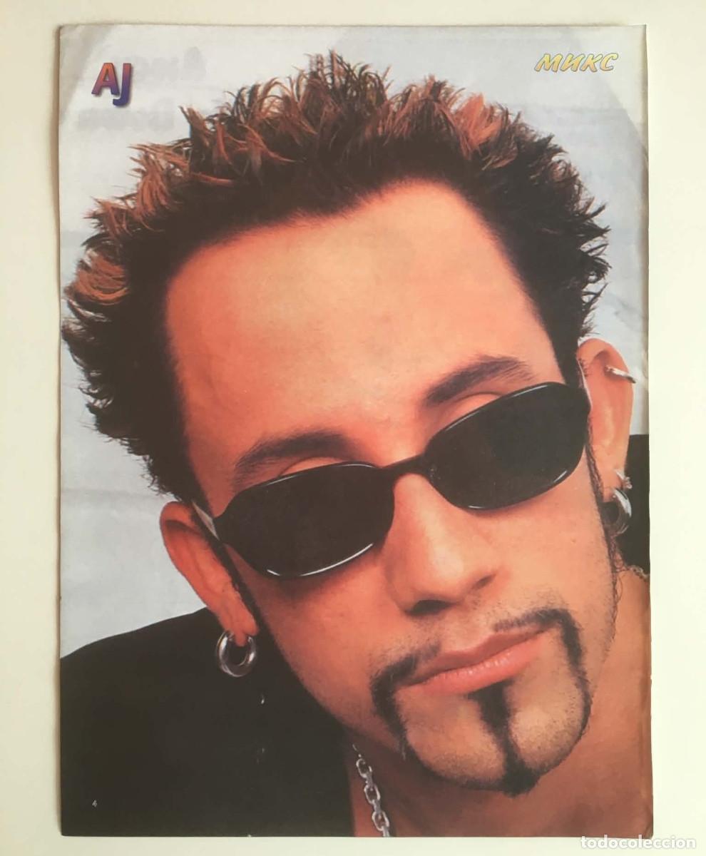 Coleccionismo de carteles: AJ McLean Backstreet Boys Vintage Poster A4 - Mix Magazine Bulgaria Music