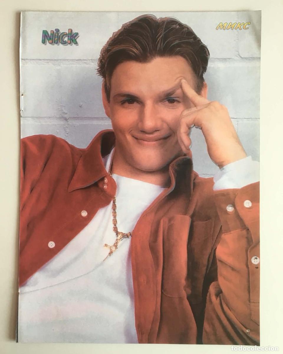 Coleccionismo de carteles: Nick Carter Backstreet Boys Vintage Poster A4 - Mix Magazine Bulgaria Music
