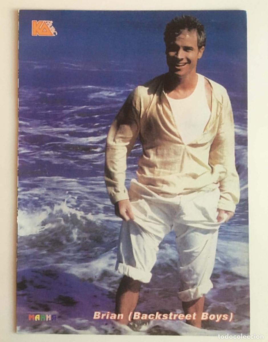 Coleccionismo de carteles: Brian Littrell Backstreet Boys / Lou Bega Double-Sided Poster A4 - Mania Magazine Bulgaria Music