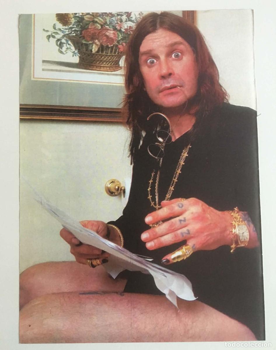 Coleccionismo de carteles: Ozzy Osbourne / Backstreet Boys Double-Sided Poster A4 - Mania Magazine Bulgaria Music