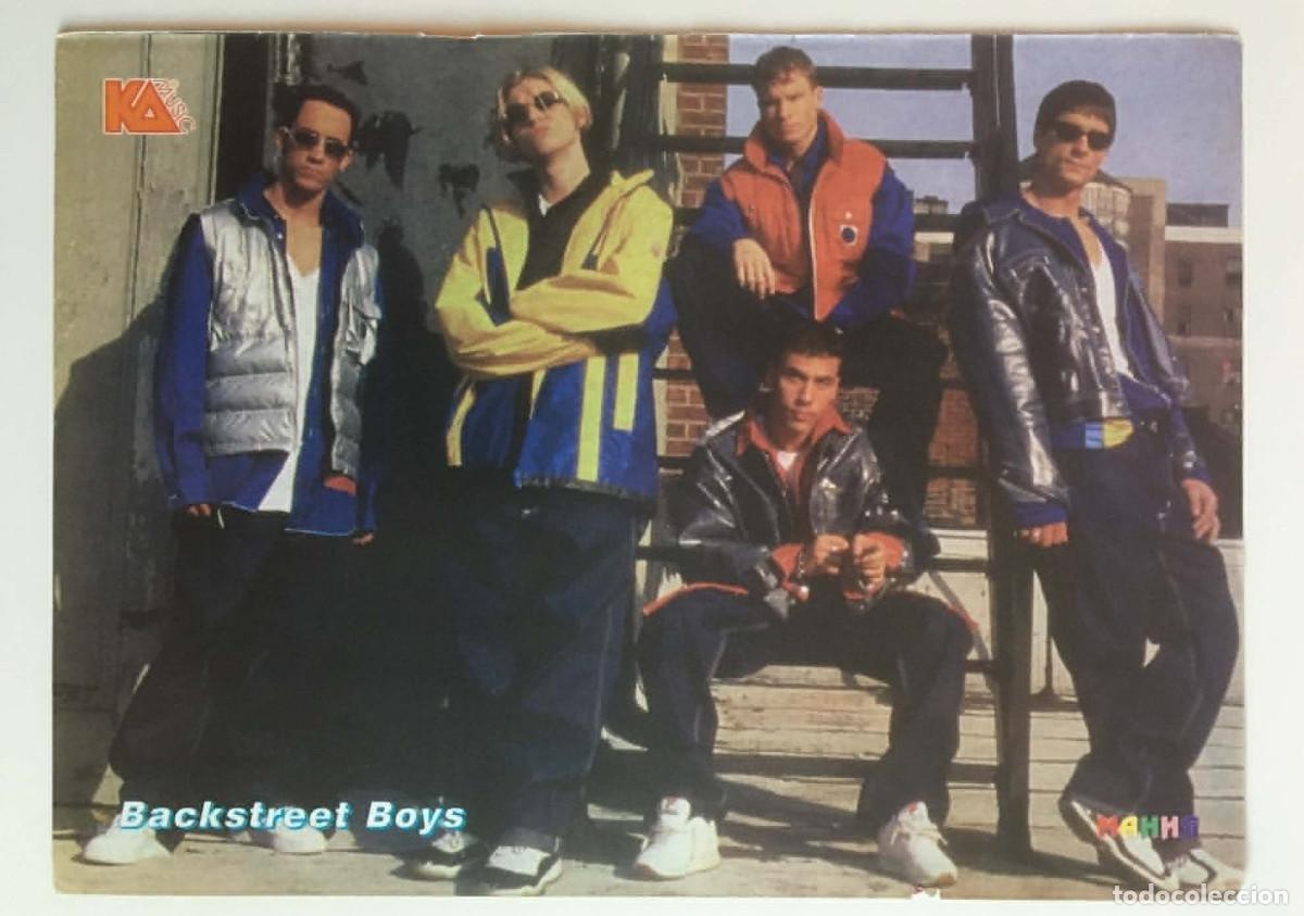 Coleccionismo de carteles: Backstreet Boys Double-Sided Poster A4 - Mania Magazine Bulgaria Pop Music