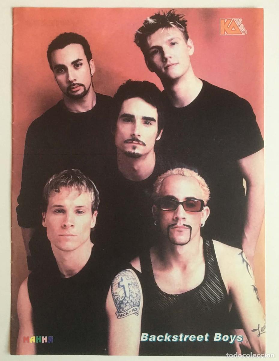 Coleccionismo de carteles: Backstreet Boys / The Gathering Double-Sided Poster A4 - Mania Magazine Bulgaria Music