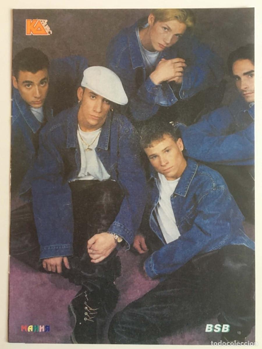 Coleccionismo de carteles: Backstreet Boys (BSB) Vintage Poster A4 - Mania Magazine Bulgaria Pop Music