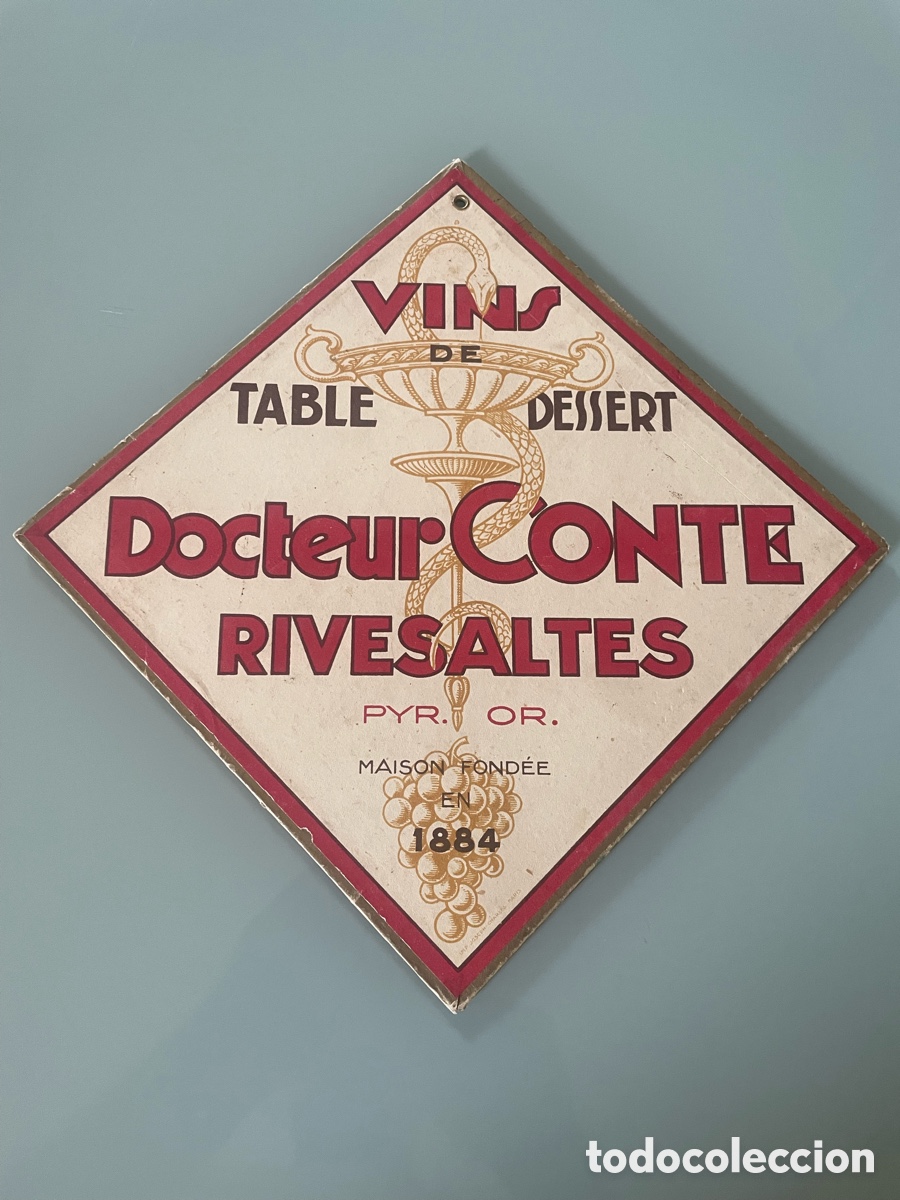Coleccionismo de carteles: CARTEL ANTIGUO VINS DE TABLE DESSERY