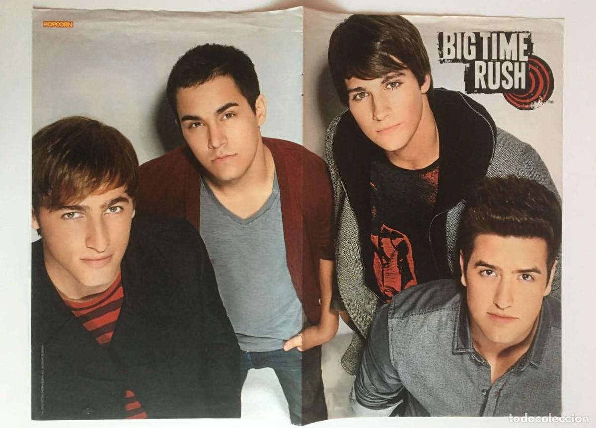 Coleccionismo de carteles: Big Time Rush / Neon Dogs Double-Sided Poster A3 - Popcorn Magazinе Germany Music
