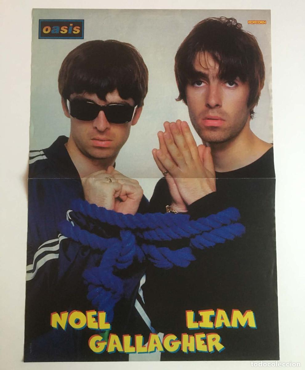 Coleccionismo de carteles: Oasis / Pamela Anderson Barb Wire Double-Sided Poster A3 &ndash; Popcorn Magazine Bulgaria Music Movie