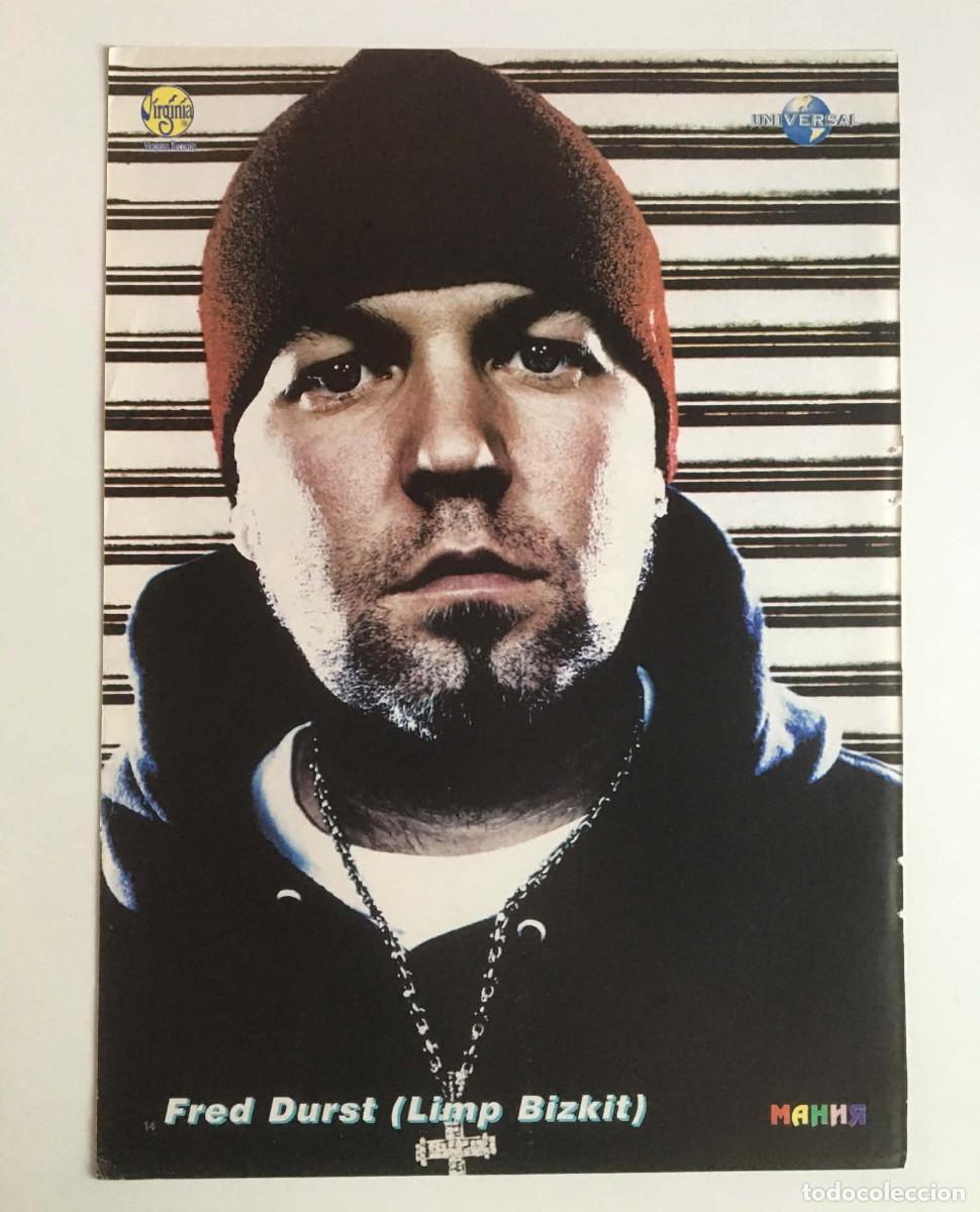 Coleccionismo de carteles: Fred Durst Limp Bizkit / Destiny's Child Double-Sided Poster A4 &ndash; Mania Magazine Bulgaria Music