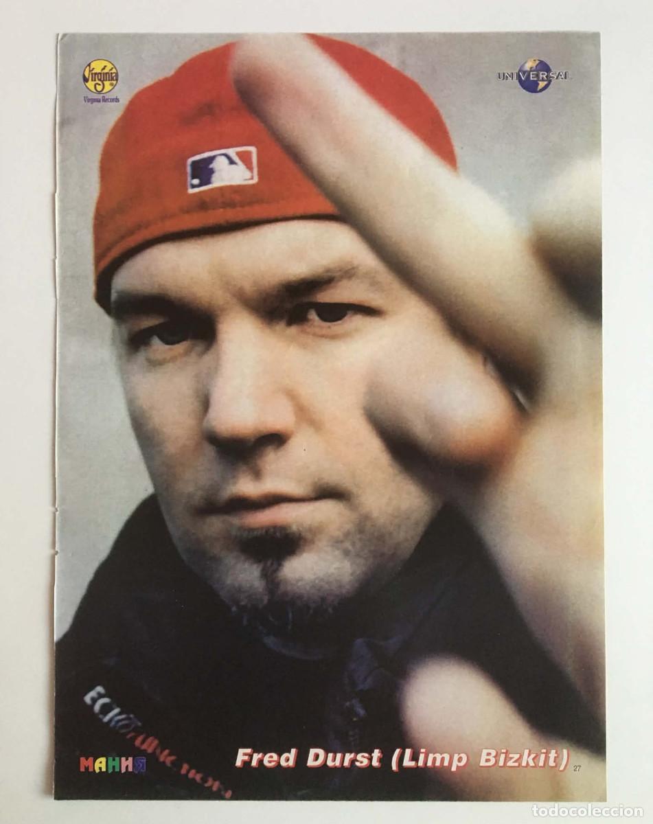 Coleccionismo de carteles: Fred Durst Limp Bizkit / Alien Ant Farm Double-Sided Poster A4 &ndash; Mania Magazine Bulgaria Music