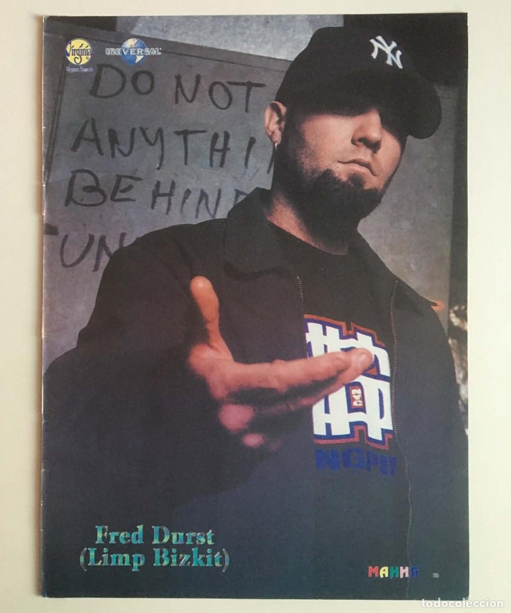 Coleccionismo de carteles: Fred Durst Limp Bizkit / TLC Vintage Double-Sided Poster A4 &ndash; Mania Magazine Bulgaria Music