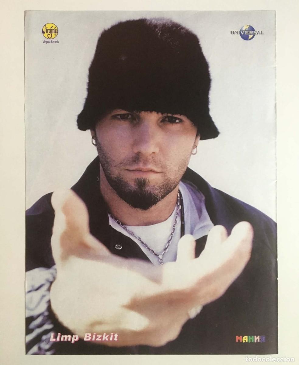 Coleccionismo de carteles: Limp Bizkit Fred Durst / Samantha Mumba Double-Sided Poster A4 &ndash; Mania Magazine Bulgaria Music