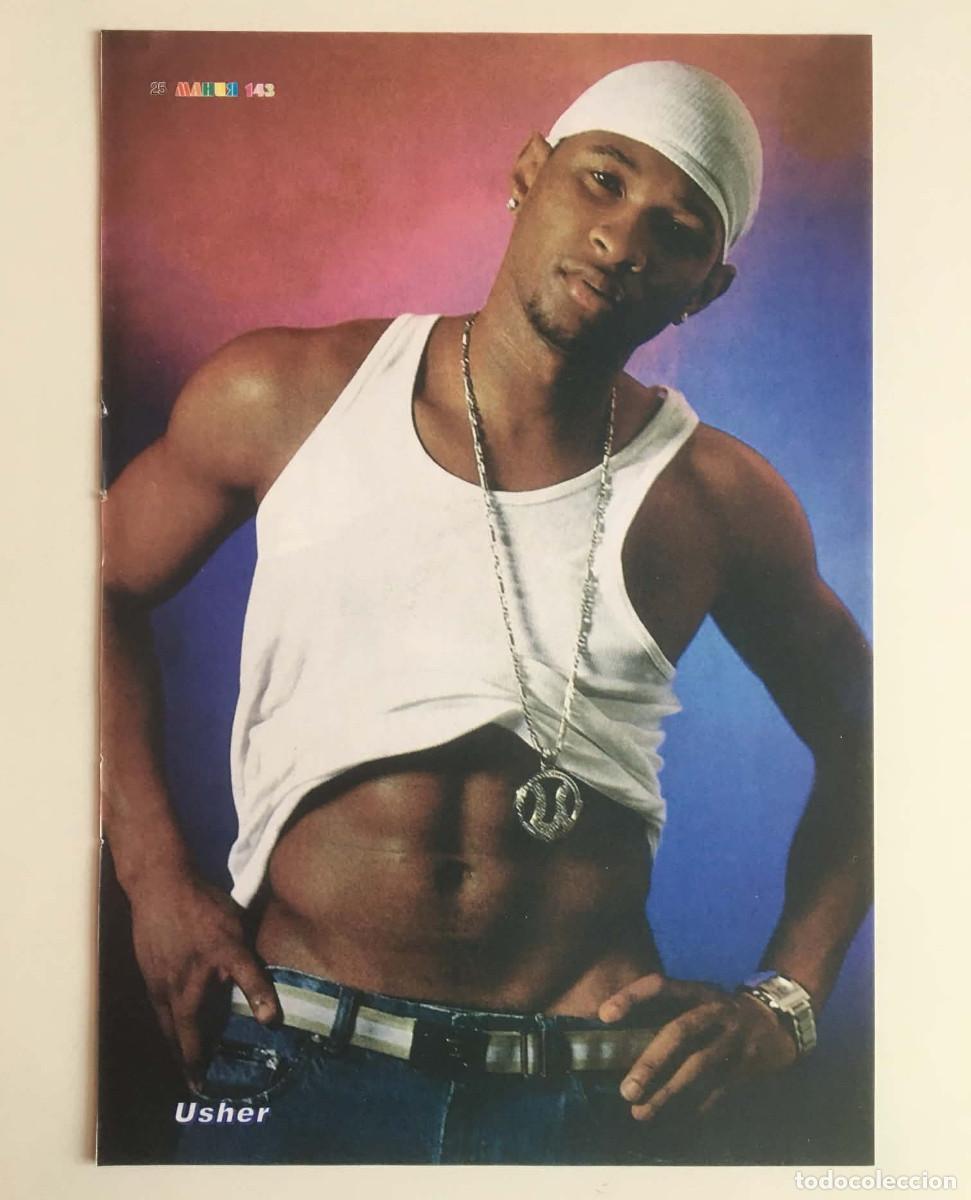 Coleccionismo de carteles: Usher / Dan O-Town Double-Sided Mini Poster A5 - Mania Magazine Bulgaria Music