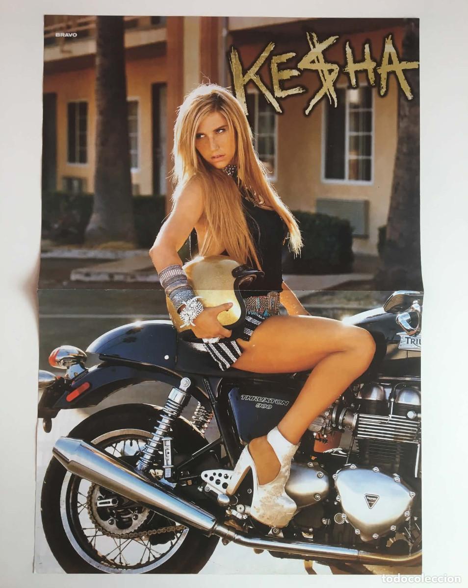 Coleccionismo de carteles: Ke$ha Kesha / Usher Double-Sided Poster A3 - Bravo Magazine Bulgaria Music