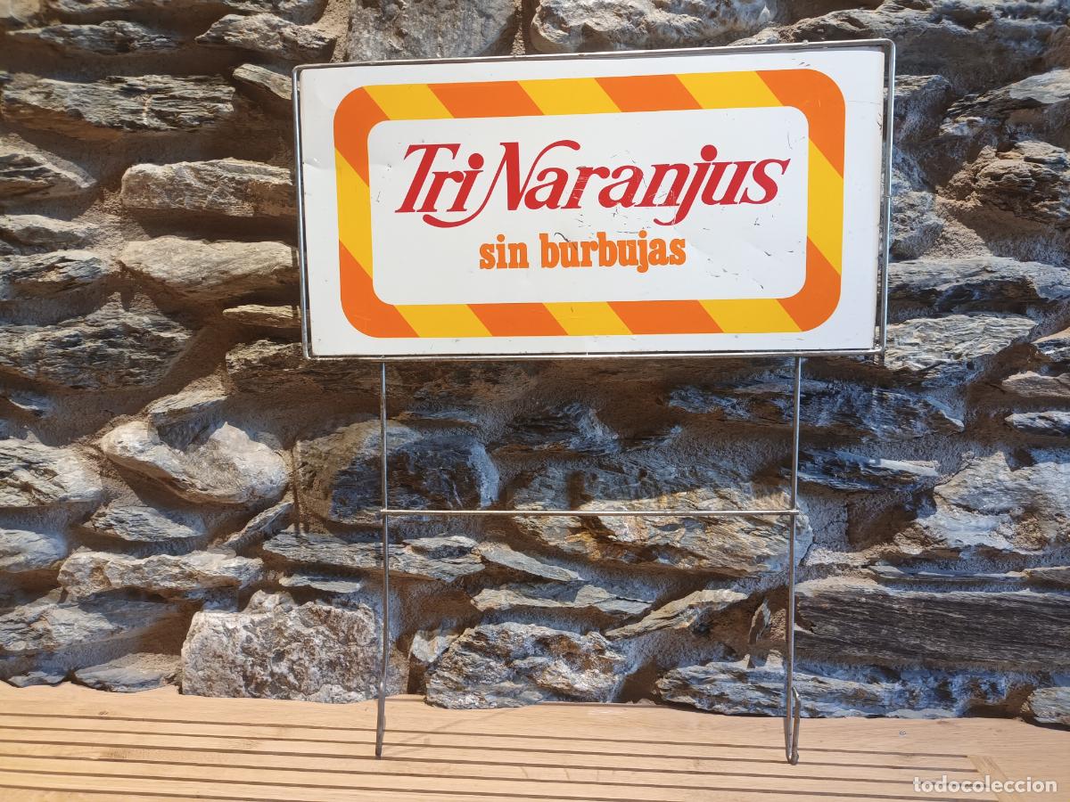 Coleccionismo de carteles: CARTEL CHAPA TRINARANJUS SIN BURBUJAS