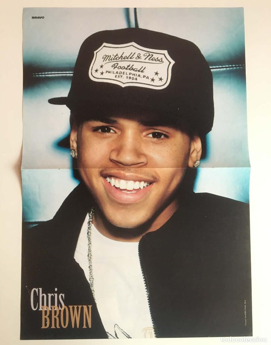 Coleccionismo de carteles: Chris Brown / CSI: Miami Horatio Double-Sided Poster A3 - Bravo Magazine Bulgaria TV Show R&B Music